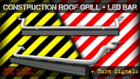Construction Roof Grill + Led Bar