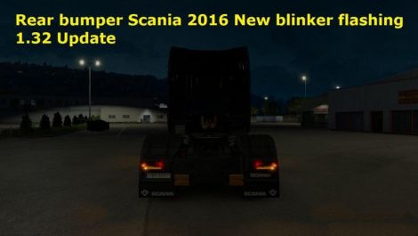 Rear bumper Scania 2016 New blinker flashing