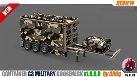 Container G3 Military Gooseneck