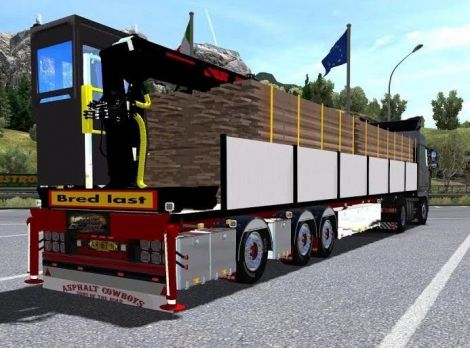 Trailer with Building materials
