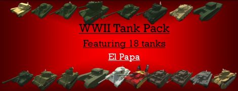 WWII Tank Pack (18 Tanks)