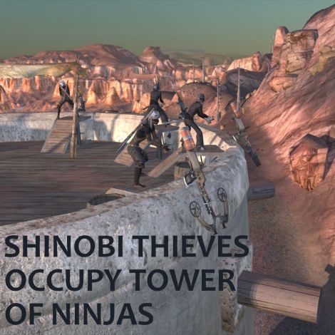Shinobi Thieves Occupy Tower of Ninjas / Воры Синоби занимают Башню ниндзя