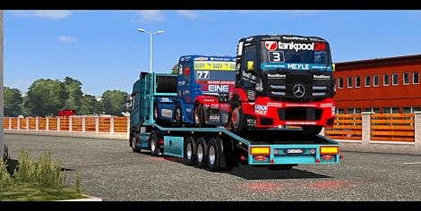 Truck Racing Transporter Trailer