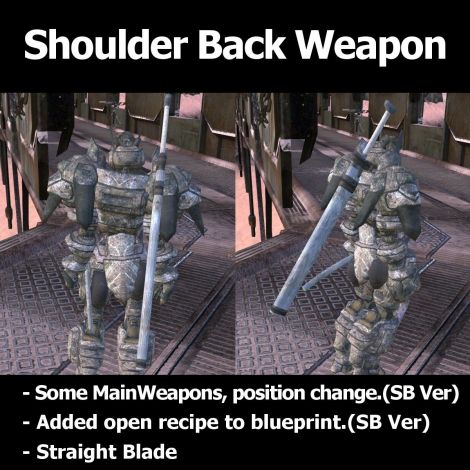 Shoulder Back Weapon / Заплечное оружие