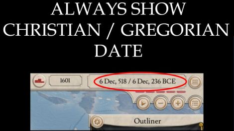 Always show Christian / Gregorian Date