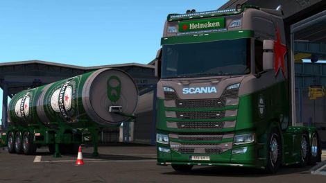 Heineken для своего прицепа и Scania S&R 2016 NG