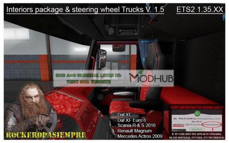 Interior package & steering wheel Trucks
