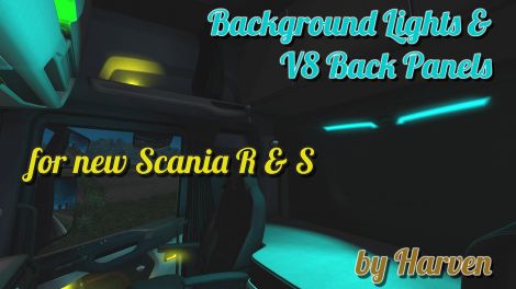 Background Lights & V8 Back Panels for Scania R & S NG 2016