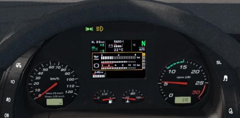 Iveco XP Dashboard for Hi Way + Dark Interior