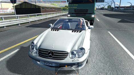 Mercedes Benz Cabrio AI Traffic Car