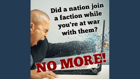 AI: No More Joining Factions While at War