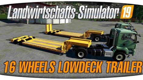 16 Wheels Lowdeck Trailer