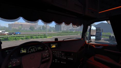 Интерьер mercedes actros mp4 для euro truck simulator 2
