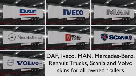 Trucks Brands Skins For All Owned Trailers