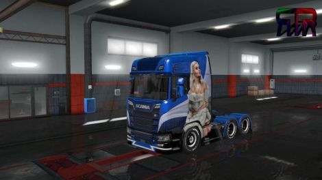 Lady Scania Paintjob для Scania S 2016